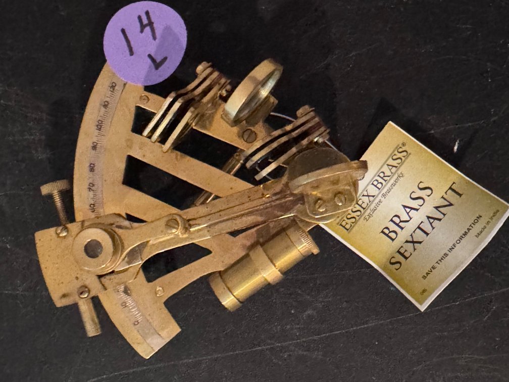 Brass 4-inch Vintage-Style Nautical Sextant