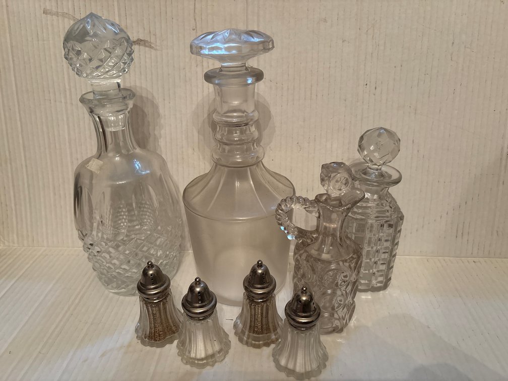 Barware & Dining Glassware Collection – Decanters, Stopper Bottles & Shakers