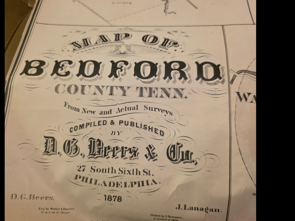 Map of Bedford County Tenn, Map of the State of Tennessee