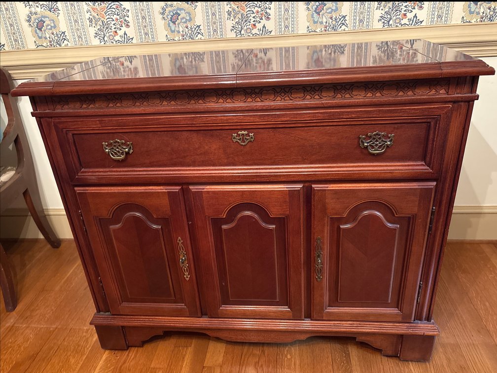 Flip-Top Dry Sink Cabinet / Server Credenza