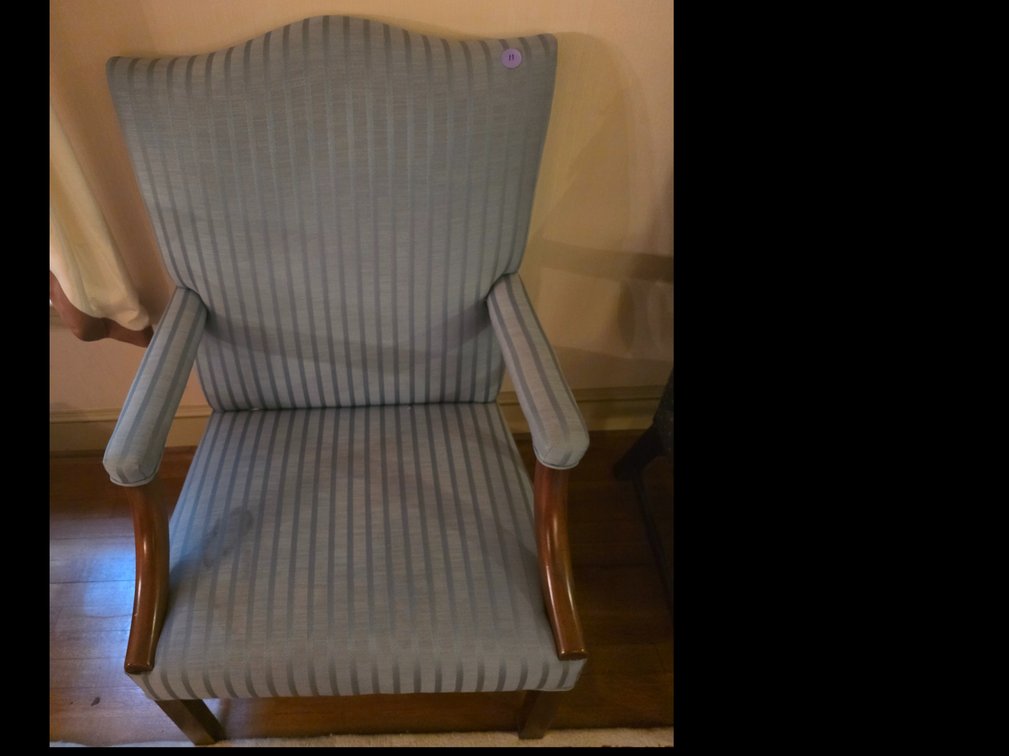 Chippendale  Upolstered  Arm Chair