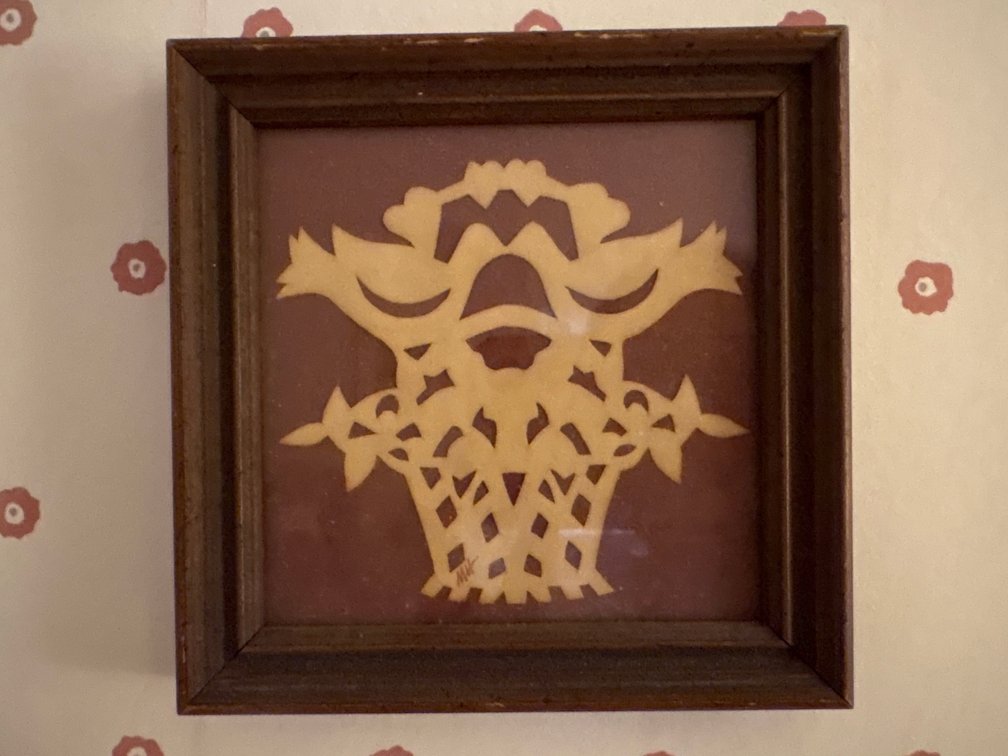 Framed Papercut Silhouette Art Pair - Olde Tyme Treasures Richmond VA
