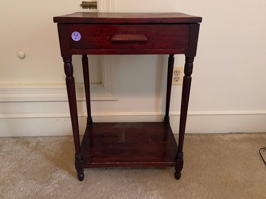Vintage Wood Nightstand