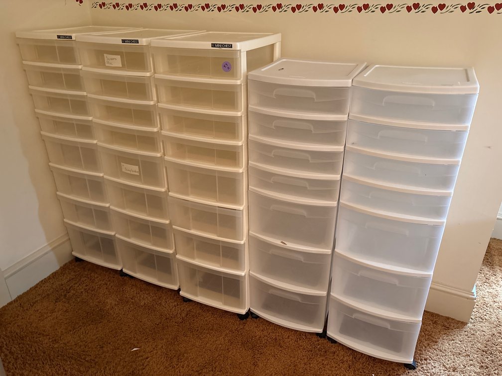 Plastic Storage Drawer Towers / Modular Organizers (X5)