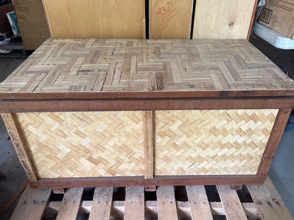 Woven Chest Storage Box Coastal Boho Decor