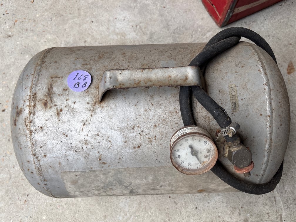 Portable Air Tank with Hose and Gauge