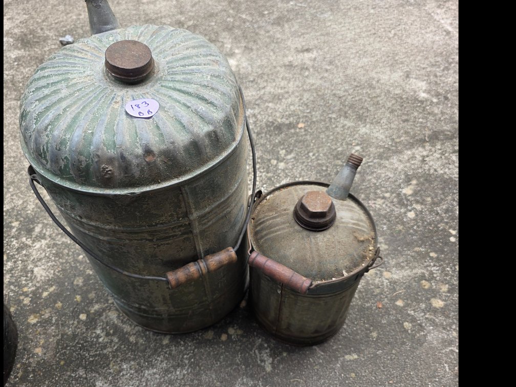 Vintage  Metal Gas Cans,