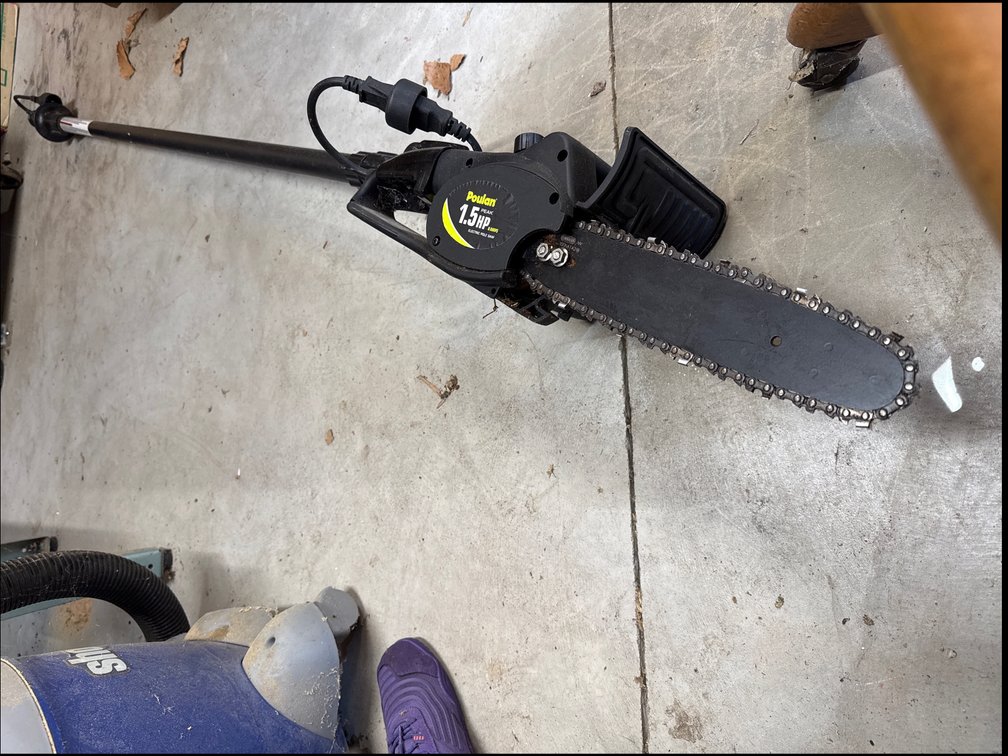 Poulan 1.5hp 10” Electric Pole Saw