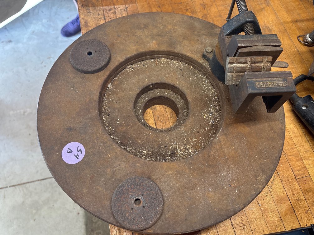 Heavy Steel/Cast Iron Faceplate/Base