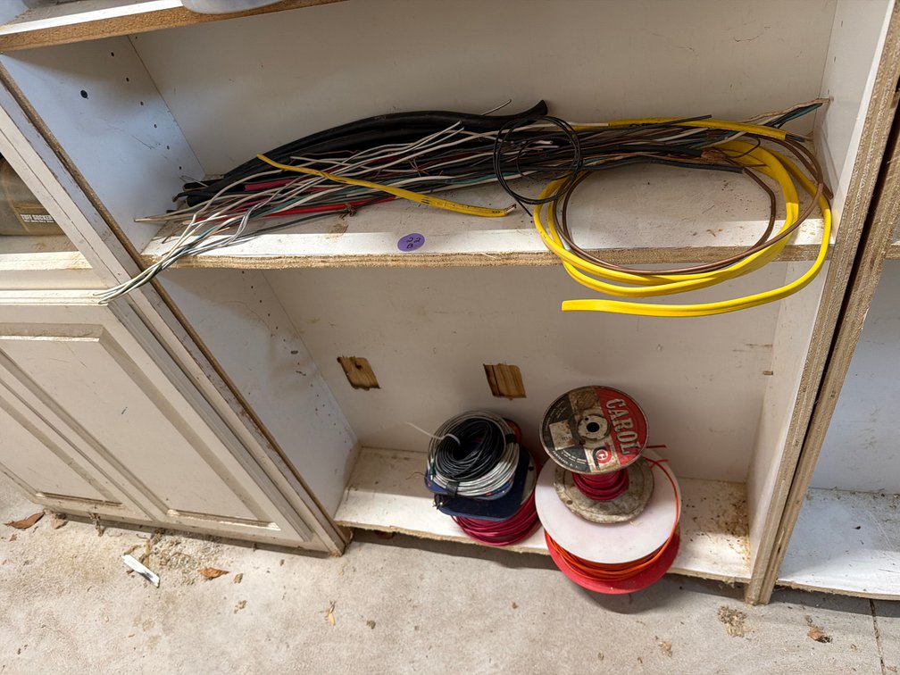 Lot of Mixed Electrical Wire and Spools