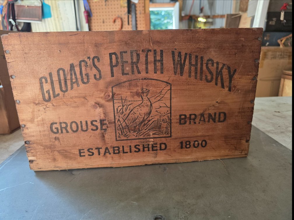 Vintage Gloag's Perth Whisky Crate, Gloag's Whisky,