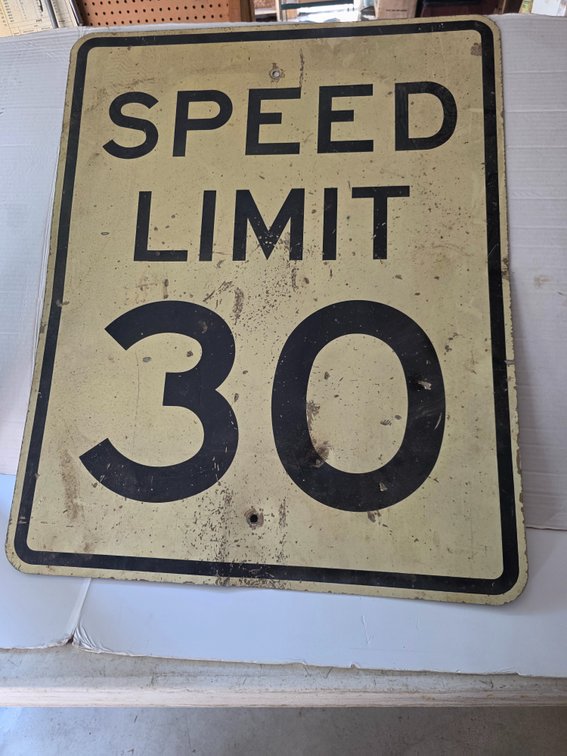 Metal Speed Limit Sign