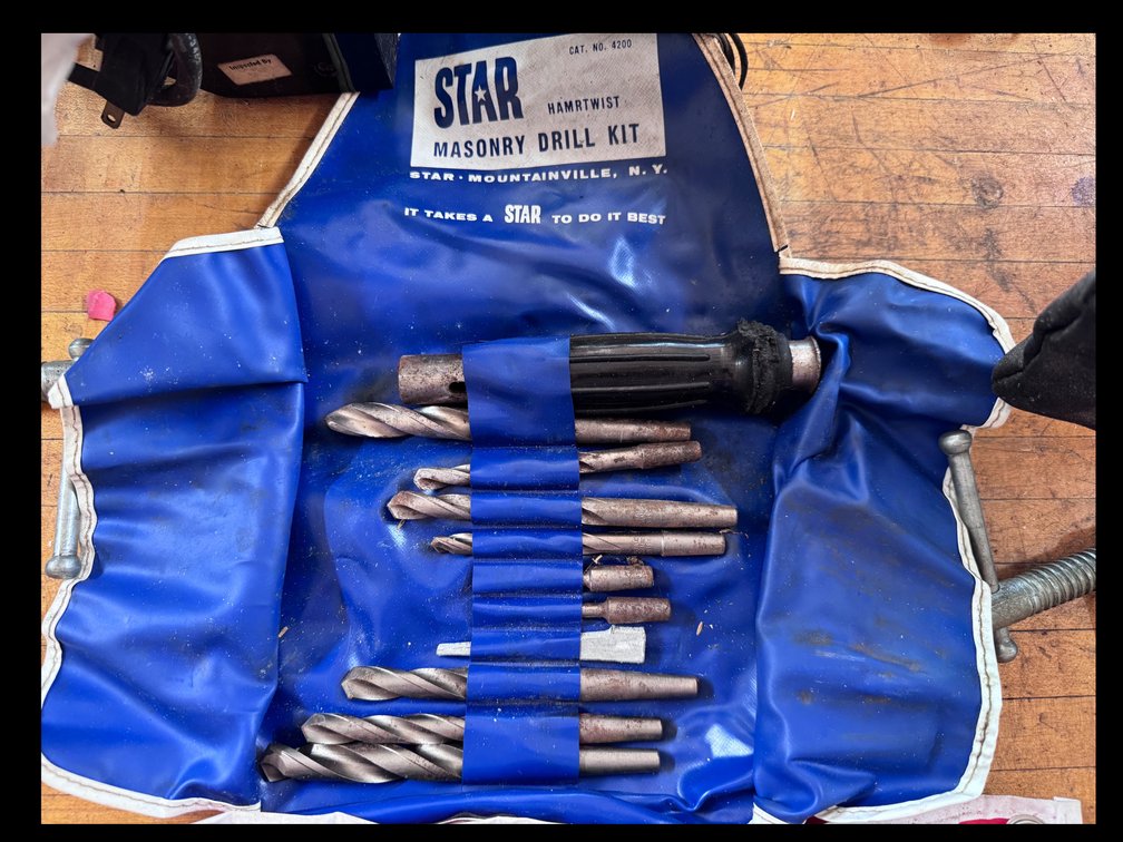 Masonry Drill Kit & Air Chisel Set in Cases