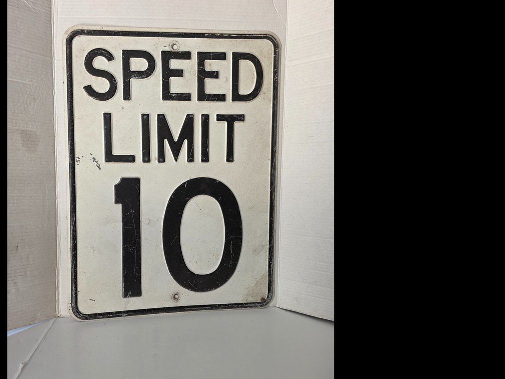 Metal Speed Limit Sign 10 MPH