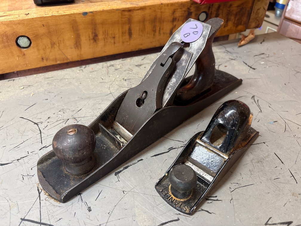 Stanley No. 110 Block Plane & Cast Iron Smoothing Bench Hand Plane