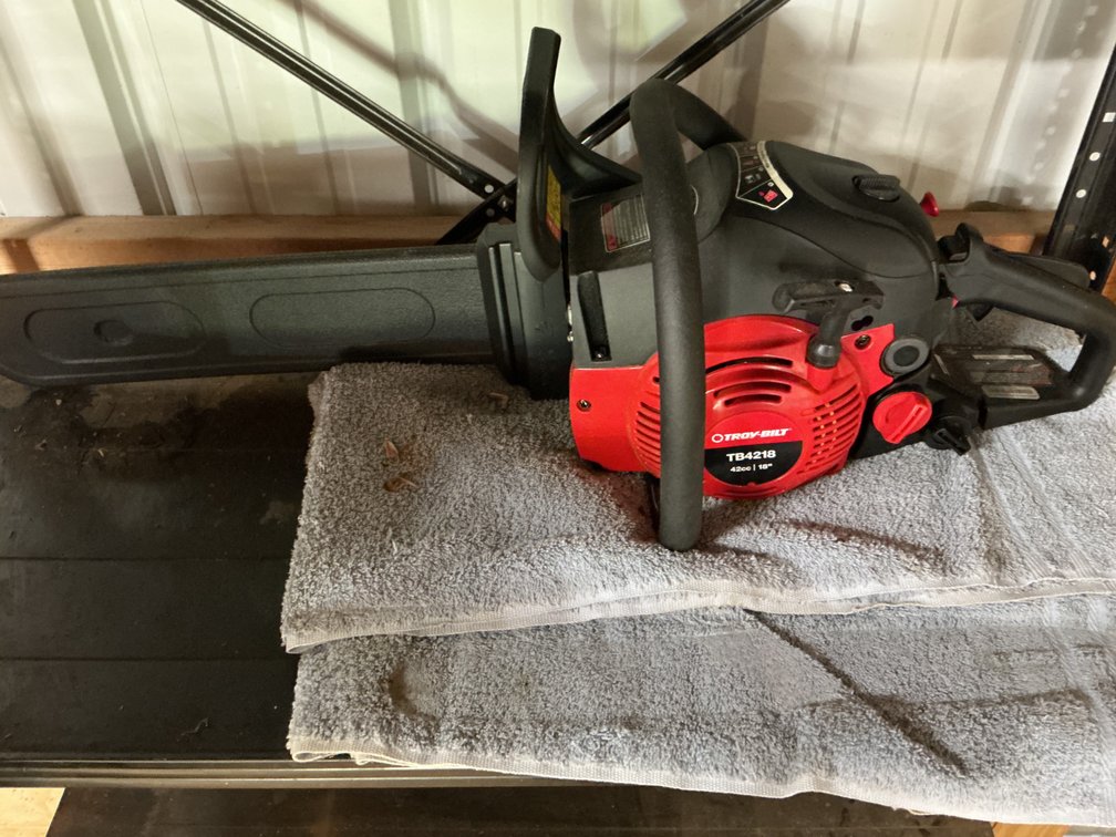 Troy Bilt 18 Inch Gas Chainsaw