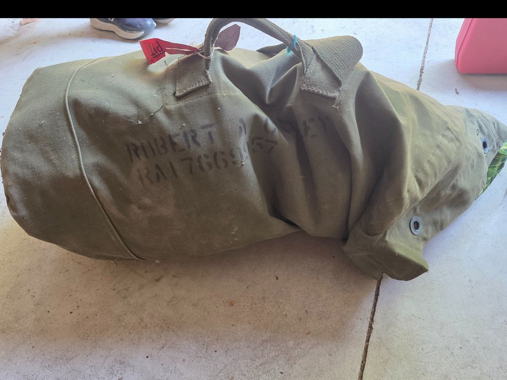 Military  duffle bag, with Contents