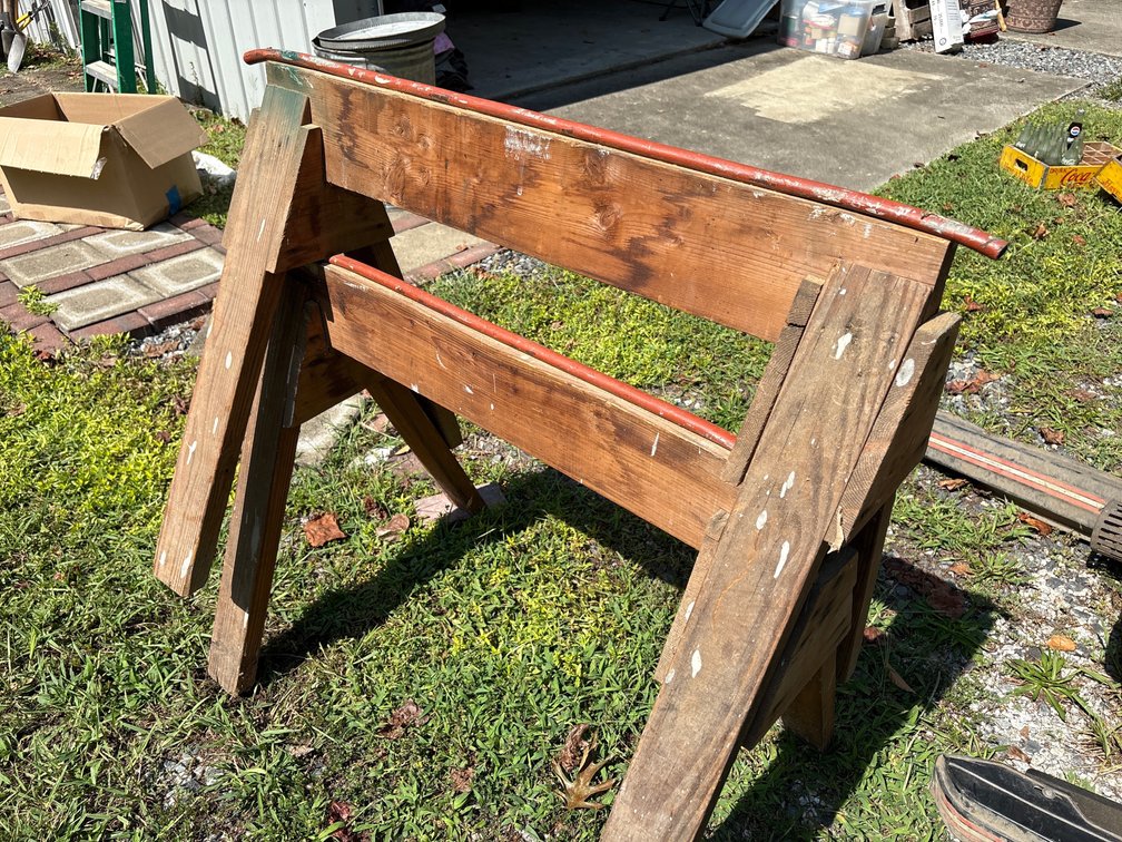 Pair of sawhorses