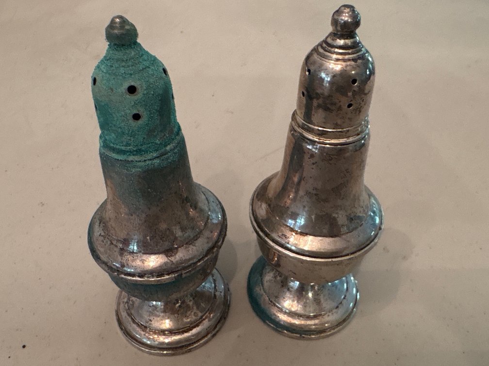 Sterling Silver Weighted Salt and Pepper Shakers