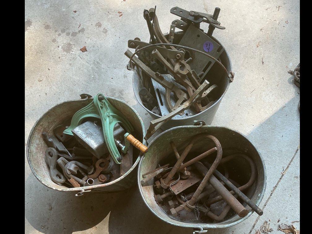 3 Buckets of Miscellaneous Metal