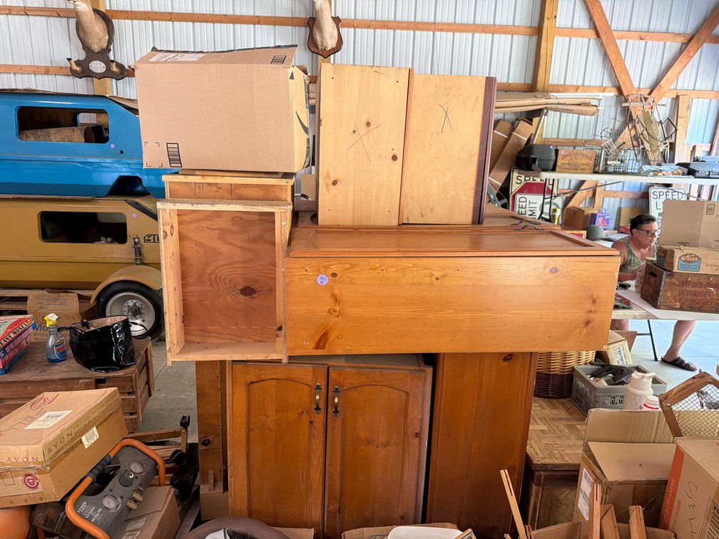 Wooden Cabinet Lot