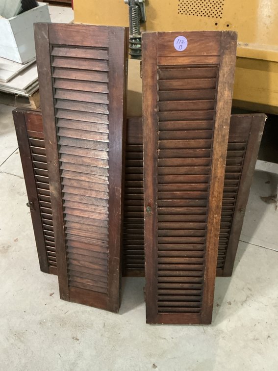 4 Wooden Shutters
