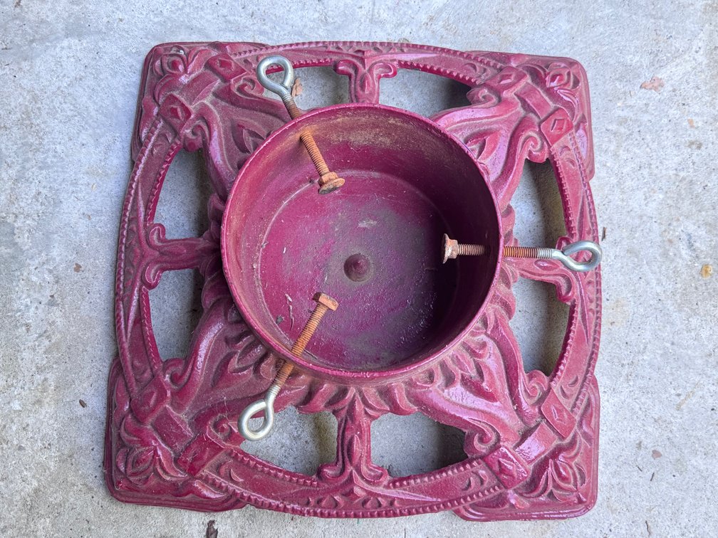 Christmas Tree Cast Iron Stand 14”x14” Heavy
