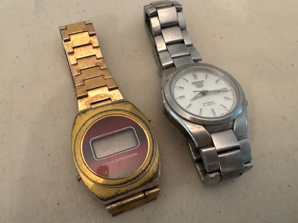 Seiko & National Semiconductor Watch Lot (x2)