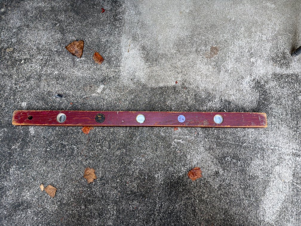 Vintage Millers Falls Co. No. 442 Wooden Wood Spirit Level