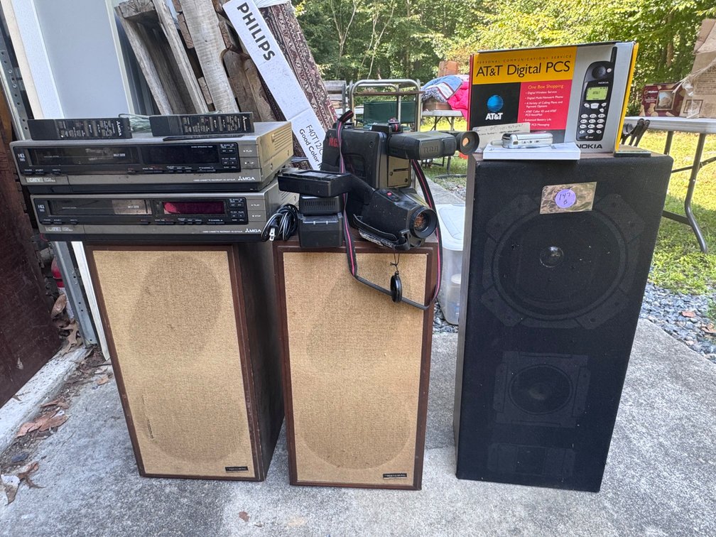 Speakers VCRs Cell Phones and VHS RCA Camcorder