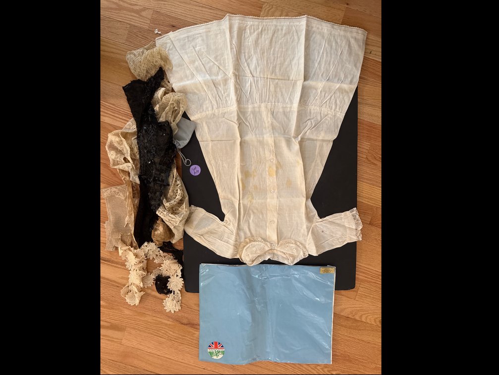 Lace Lot , including vintage Wetherall Cotton dress