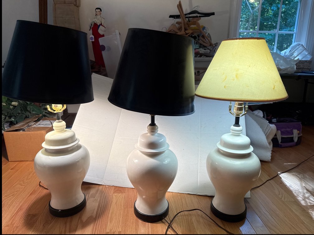 Table lamps x3