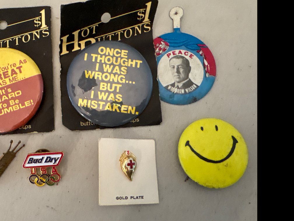 Pins, Woodrow Wilson, Bud Dry USA