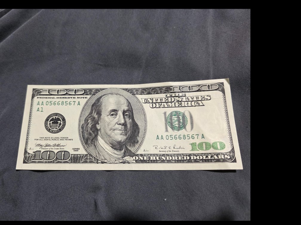 Uncirculated  $100.00 Bill 1996
