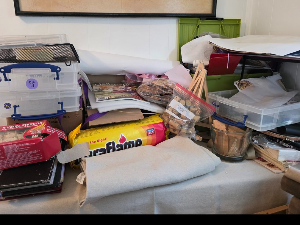 Large Craft Lot, Storage, corks, etc