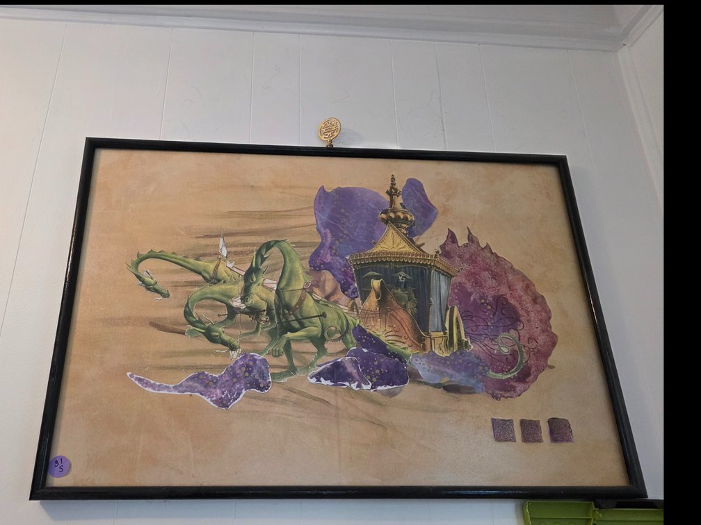 Framed   Mystical Art from local  Artist,  37" X 25"