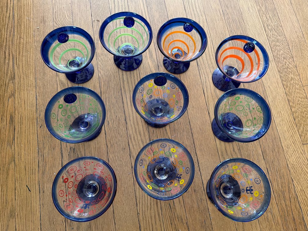 Hand Painted Margarita Glasses