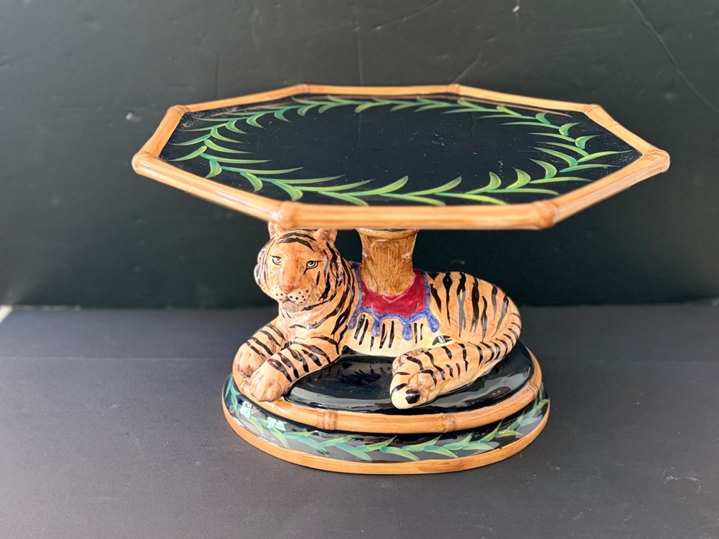 Raymond Waites "Safari" Pedestal Cake Plate