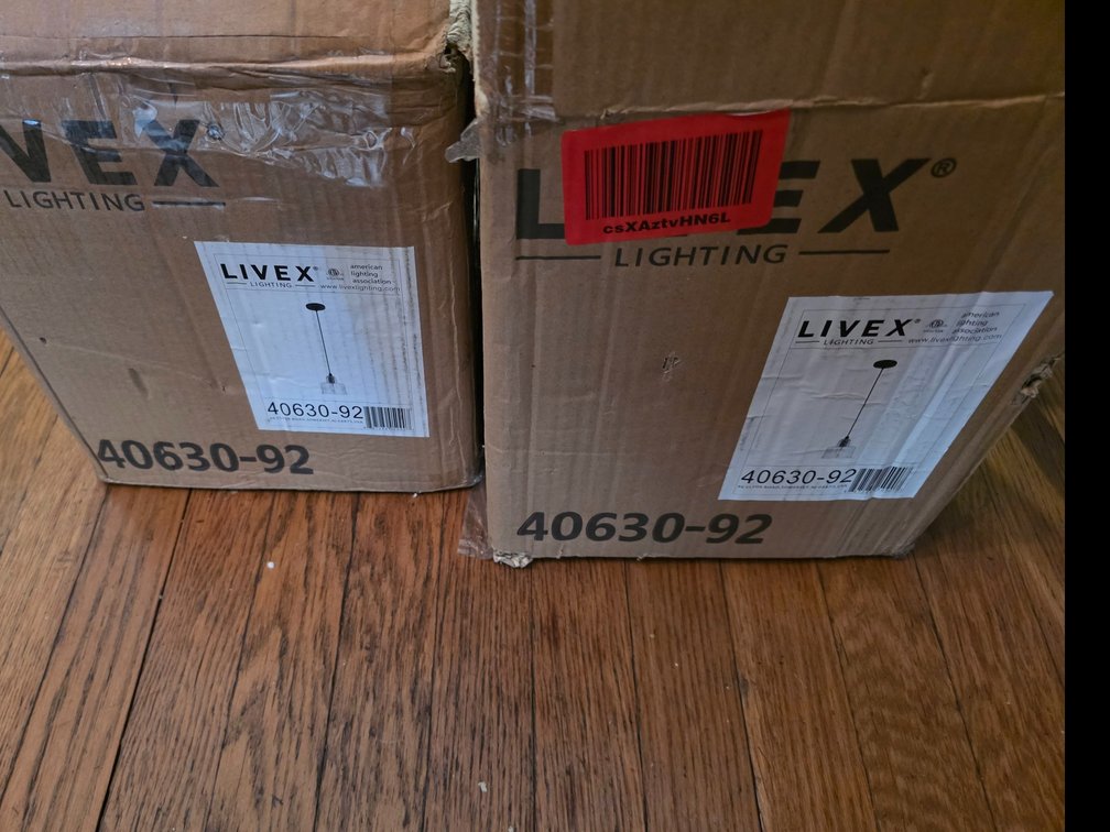 Livex Pendant Light # 40630- 92 NIB