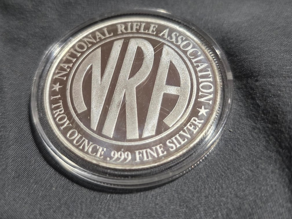 1 Trop Ounce Silver NRA 150th Anniversary  Bullion