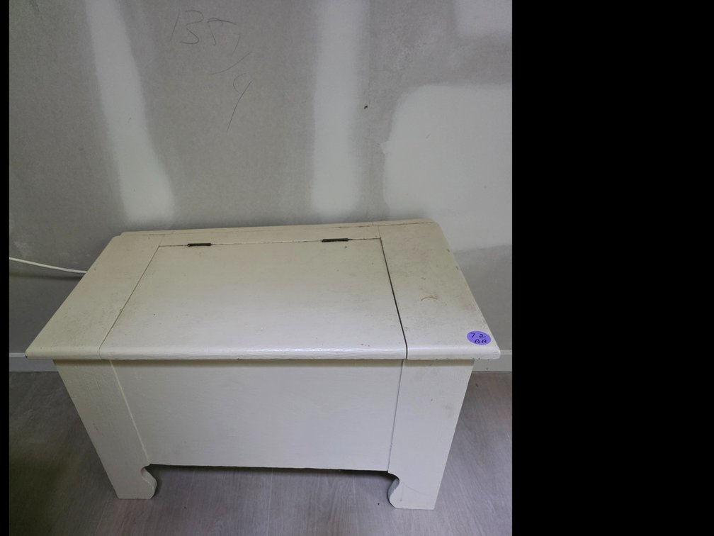 Painted Wood Toy Box