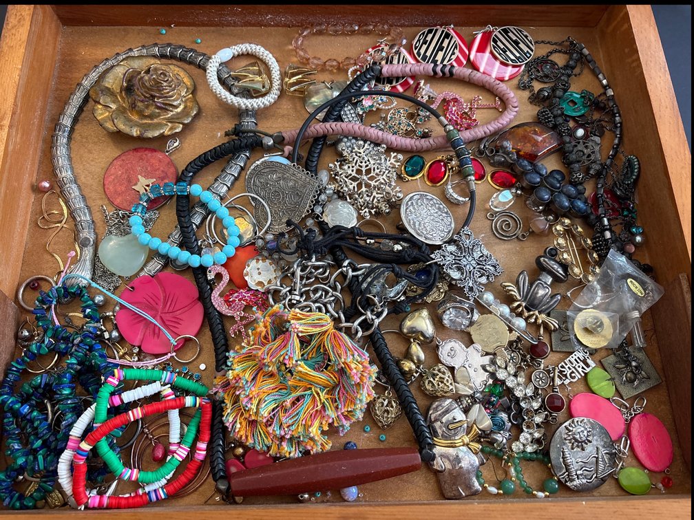 Wood-Framed Glass Top Display Box / Jewelry Case Lot