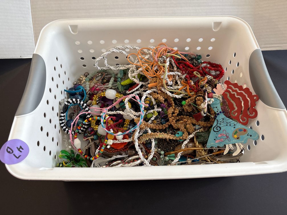 Miscellaneous Jewelry Lot with Container