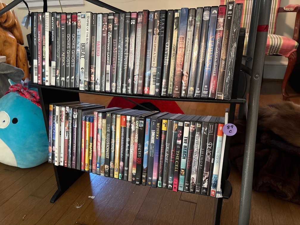 DVDs and Rack