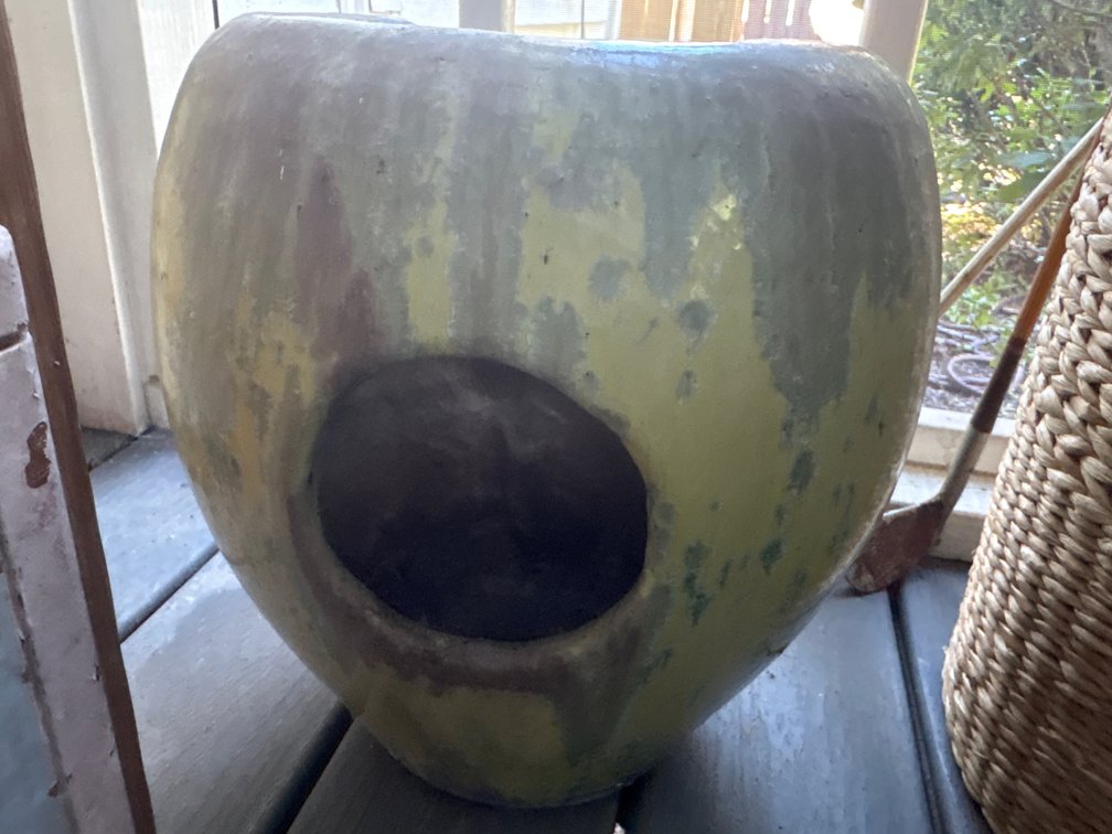 Glazed Ceramic Garden Toad House