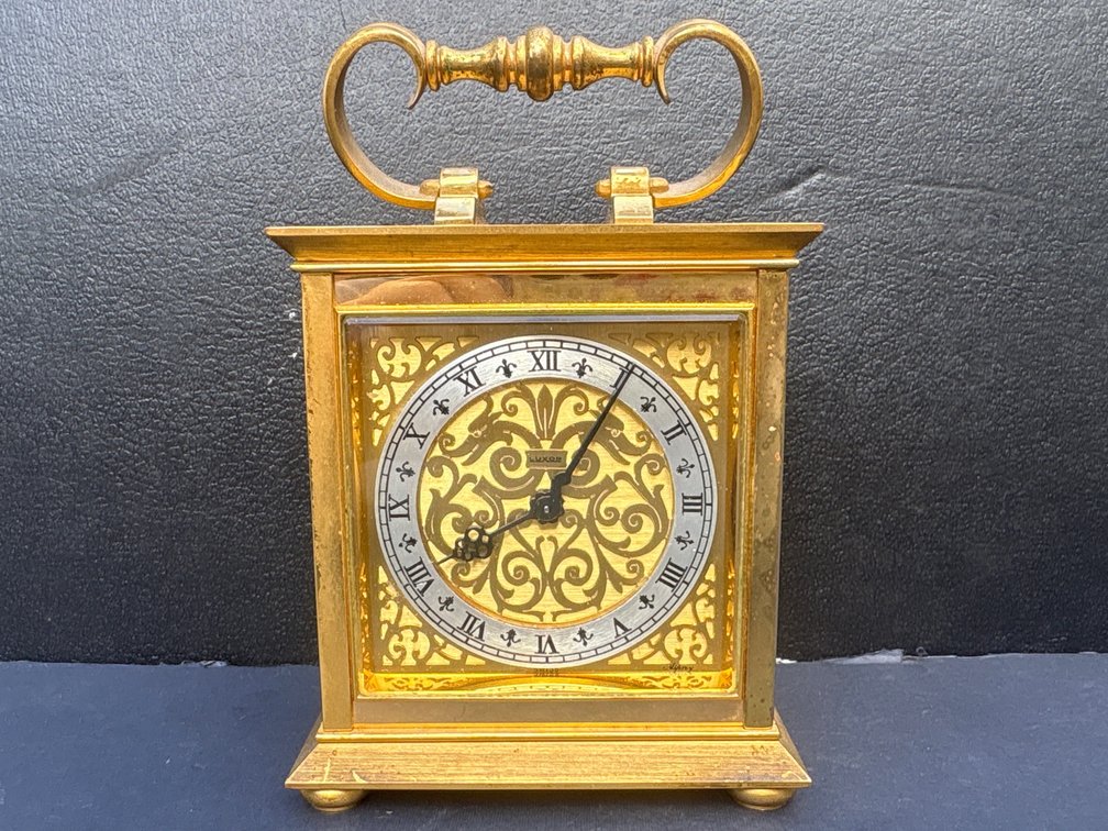 Asprey Swiss Heavy Brass Carriage Clock