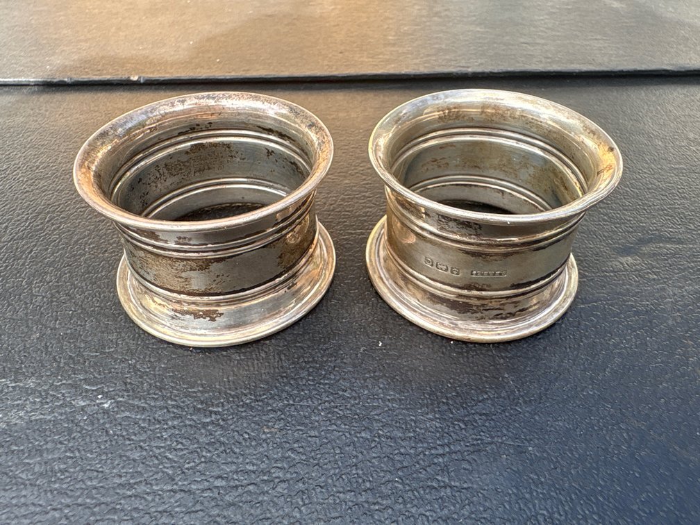 1.005 Troy Ounces Sterling Silver Napkin Holders