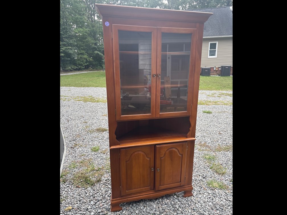 Corner Pine Cabinet
