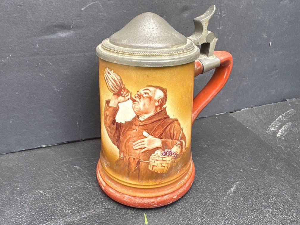 Monk Stein Pewter Lid