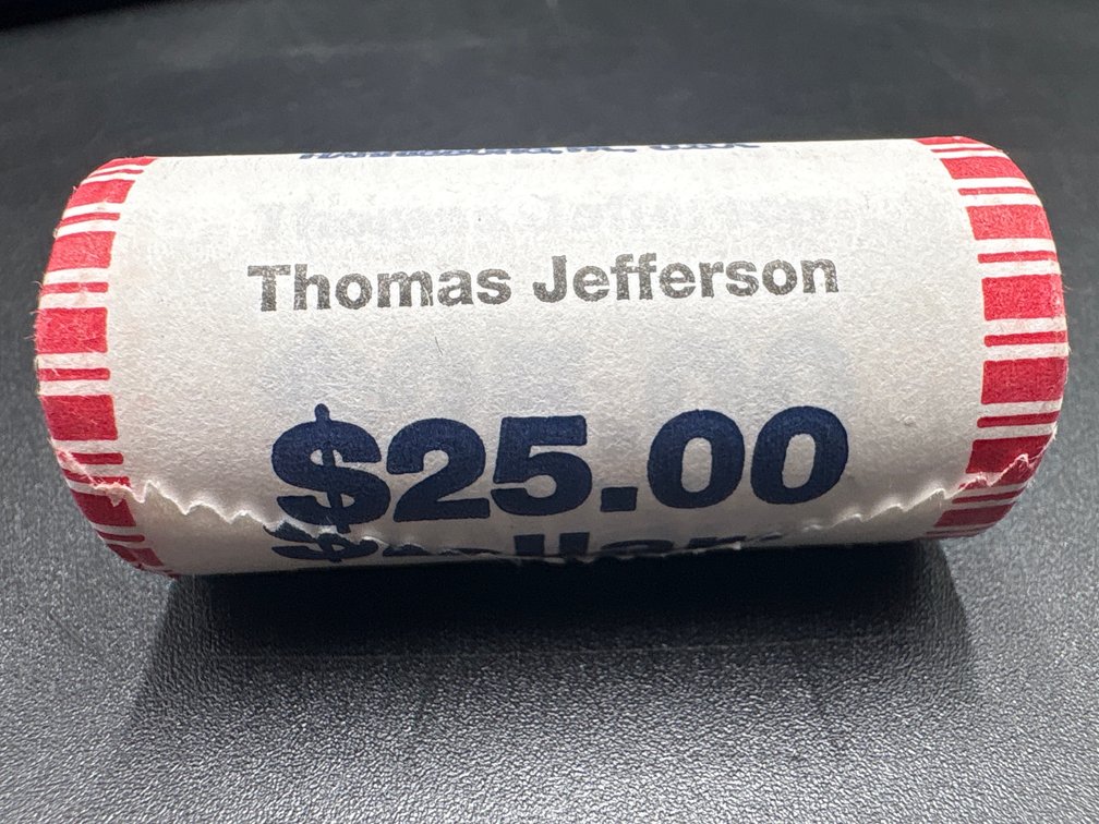 Uncirculated Bank Rolled Thomas Jefferson $1.00 (x25)